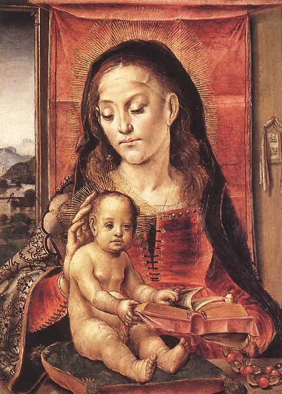BERRUGUETE, Pedro Virgin and Child  inxt oil painting image